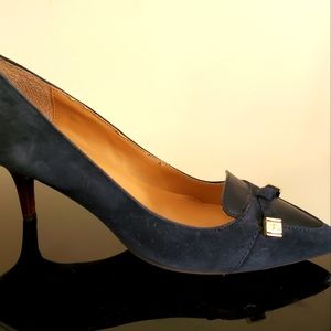 Blue Suede Pumps
